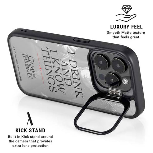 Game of Thrones: Tyrion Lannister Quote iPhone 15 Pro Kickstand Case
